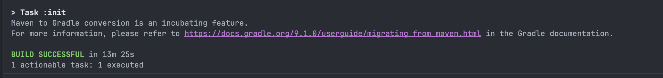 gradle init step 4